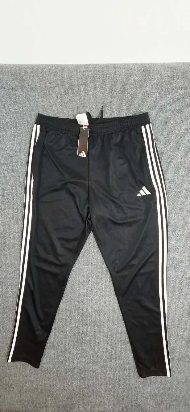 Adidas Men AEROREADY Essentials Slim Fit 3-Stripes Track Pants Black Size XL